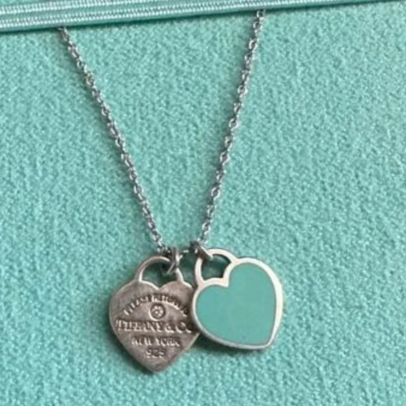 Tiffany Jewelry Tiffany Co Return Mini Double Heart Tag